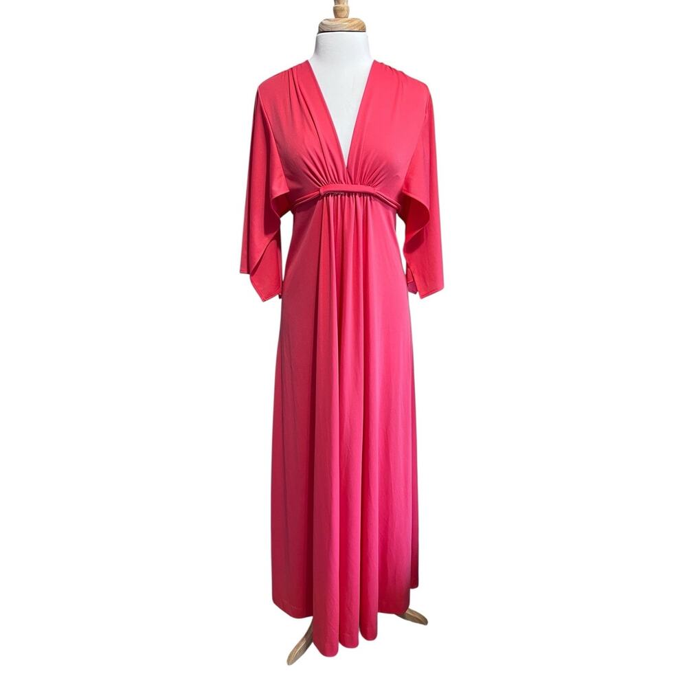 Vintage Hollywood Glam Maxi Dress Nightgown Robe JCPenney Fashions Womens 10